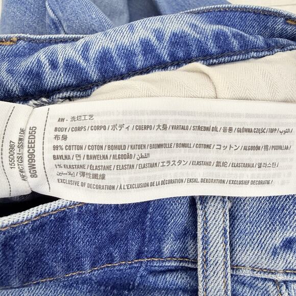 Abercrombie & Fitch Cross Waist Jeans 24 Ultra High Rise 90s Straight Curve Love - Picture 9 of 15